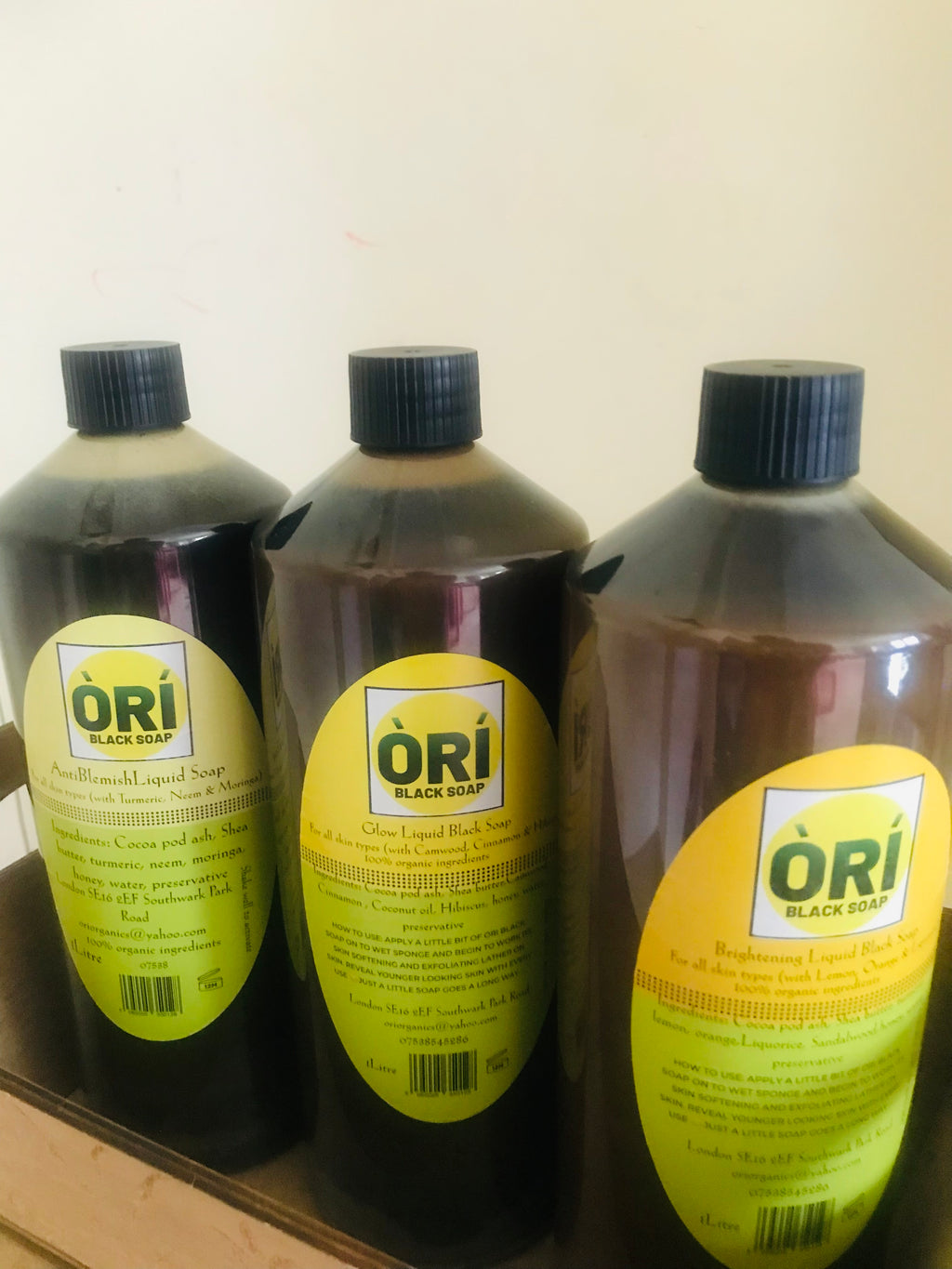 100% Organic Liquid Black Soap
