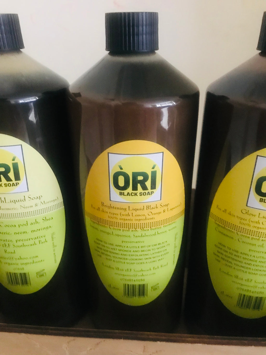 100% Organic Liquid Black Soap