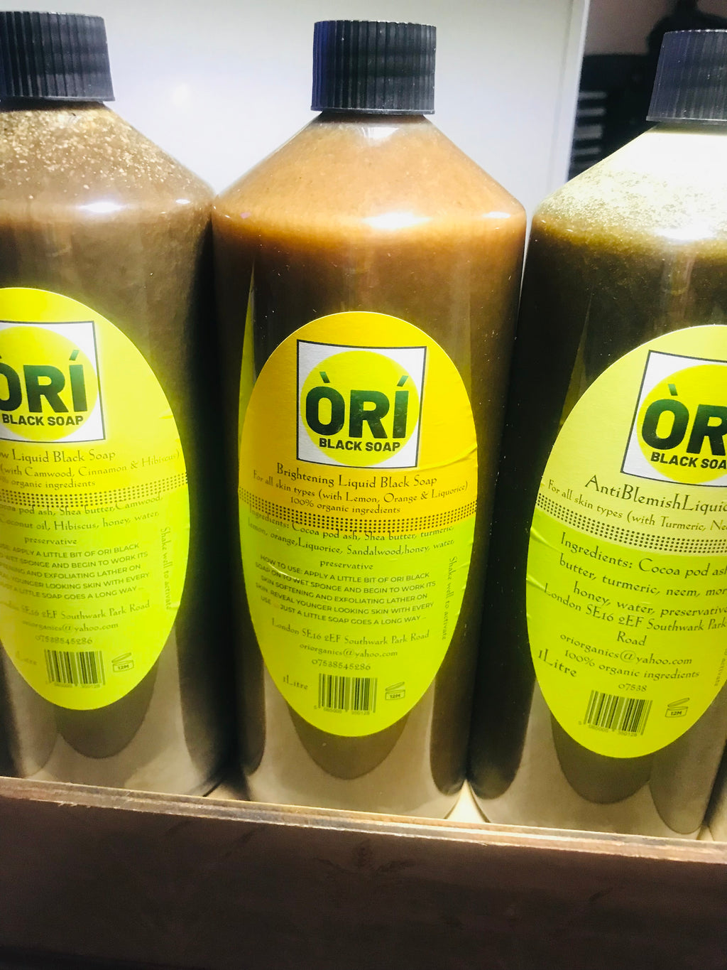 100% Organic Liquid Black Soap