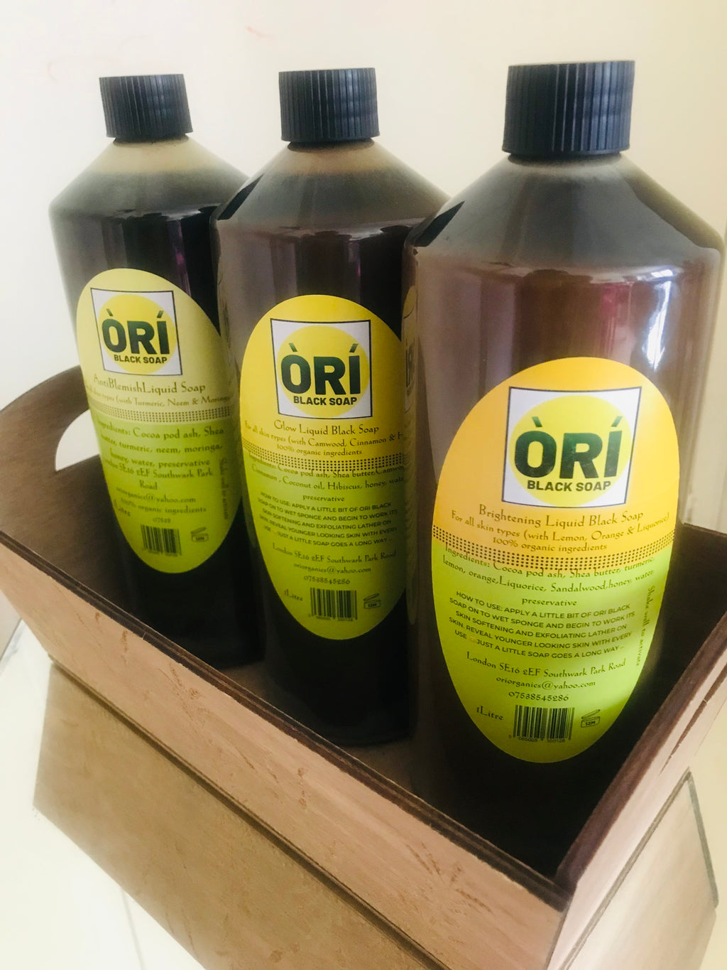 100% Organic Liquid Black Soap